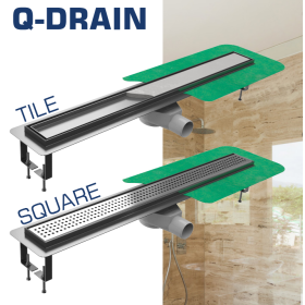 Q-DRAIN SQUARE 800 mm - Odpływ liniowy