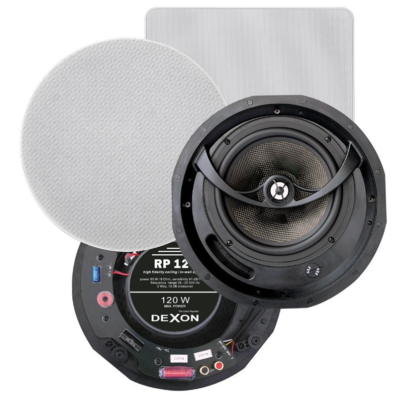 Dexon Głośnik Sufitowy 8' Okrągły High-End 120W  (RP124O)