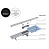 Besco Virgo Duo Odpływ Liniowy 90x6 cm (OL-90-VD)