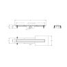 Besco Virgo Basic Odpływ Liniowy 70x6,5 cm (OL-70-VB)