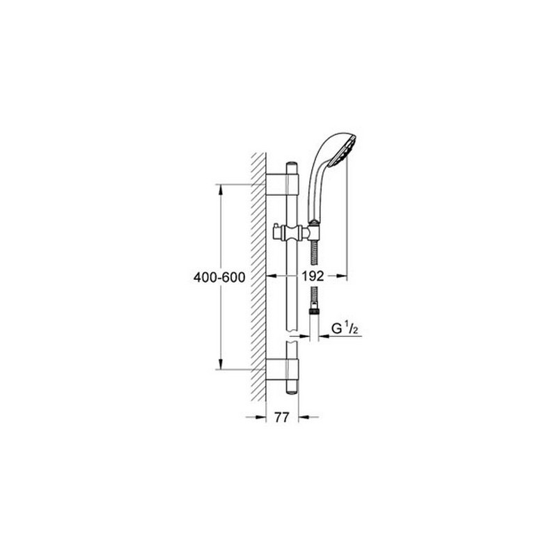 Grohe Relexa 100 Five Zestaw Prysznicowy 28964001