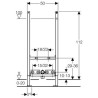 Geberit Duofix Basic stelaż podtynkowy do bidetu 50/112/7.5 cm (111.534.00.1)