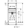 Geberit Duofix Stelaż podtynkowy do umywalki / do baterii stojącej 50/112/7.5 cm (111.430.00.1)