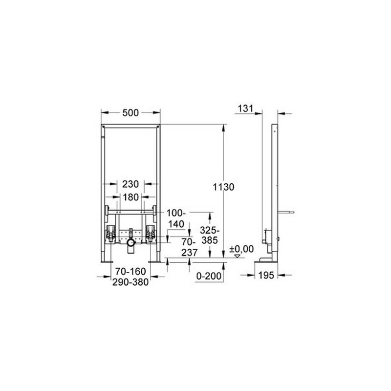 Grohe Rapid SL Stelaż do Bidetu wolnostojący 38581001