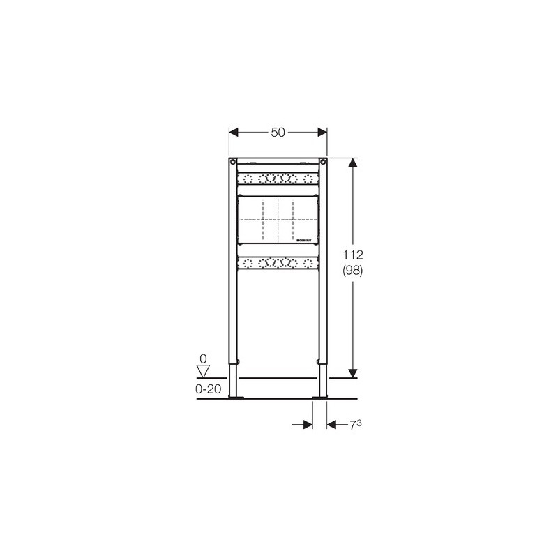 Geberit Duofix stelaż podtynkowy do baterii podtynkowej 50/98–112/10.9 cm (111.780.00.1)