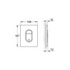 Grohe Arena Cosmopolitan Przycisk WC (38844000)