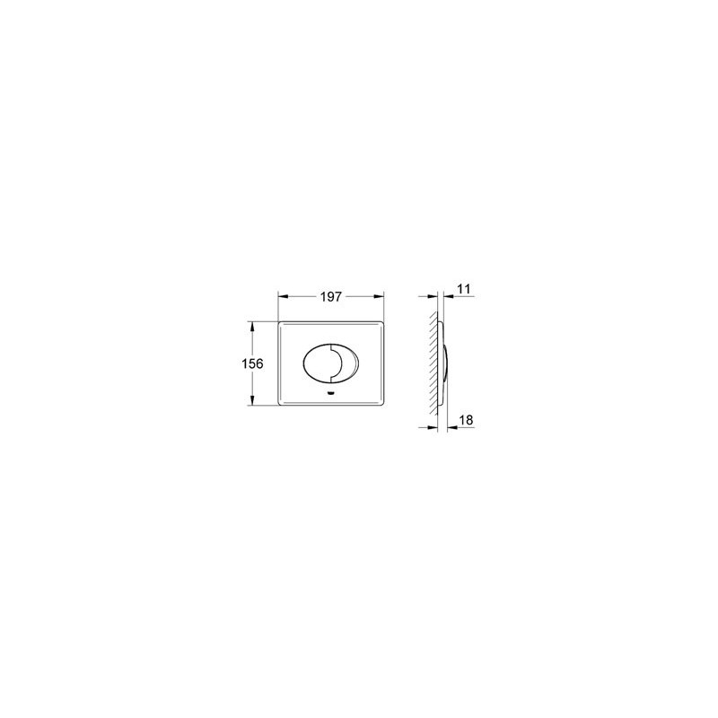 Grohe Skate Air Przycisk WC (38506000)