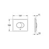 Grohe Skate Air Przycisk WC (38506000)