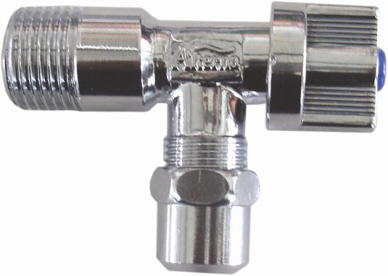 Alterna Iris Zawór kulowy kątowy 1/2" x 3/8" z nakrętką i rozetą (ALTN-950773)