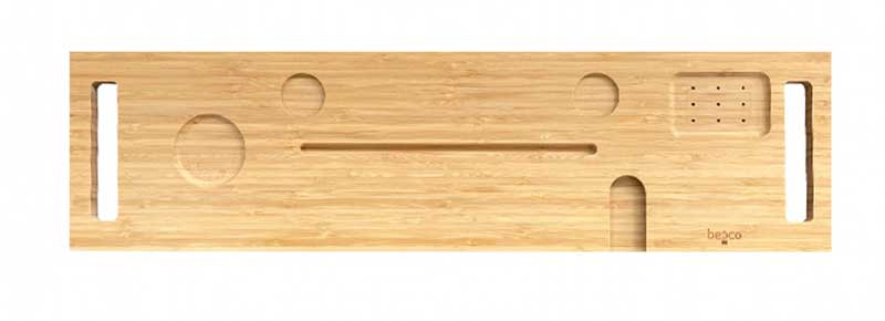 Besco Clear półka na wannę akrylowa 70x20 cm