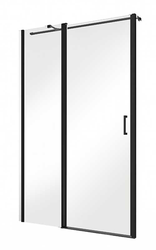 Besco Exo-C drzwi prysznicowe zawias kolumnowy przejrzyste szkło 100x190