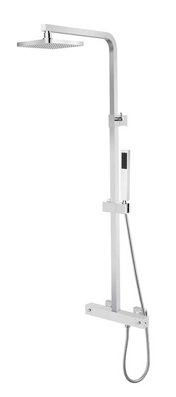 Besco Modern/Varium Zestaw Prysznicowy Natynkowy Chrom