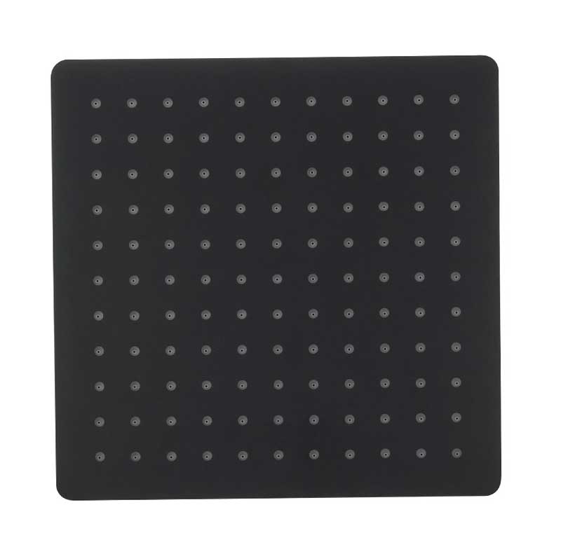 Besco Uni R deszczownica uniwersalna kwadratowa 30 cm Czarny mat