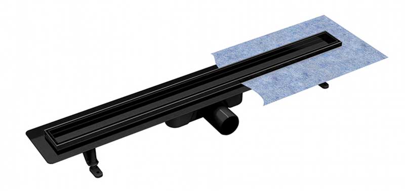 Besco Virgo Nero Duo Odpływ Liniowy 70x6 cm (OL-70-VN)