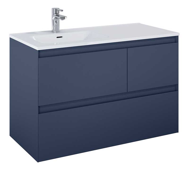 Elita Split Navy Blue Matt Szafka Pod Umywalkę 100 cm Lewa (169010)