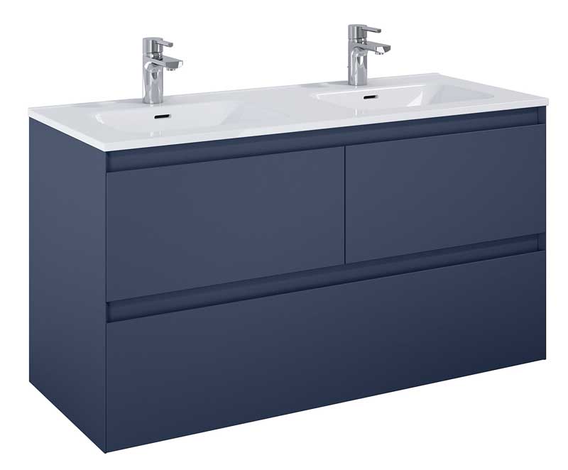 Elita Split Navy Blue Matt Szafka Pod Umywalkę 120 cm Podwójna (169028)