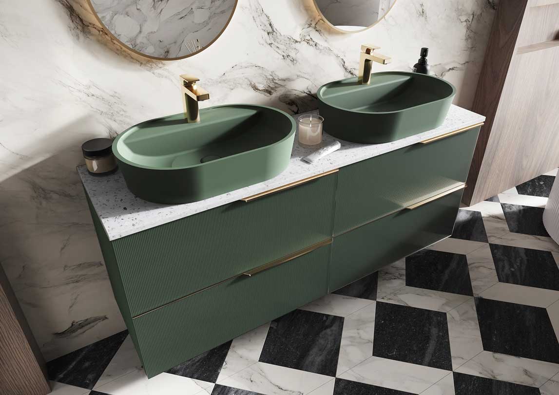 umywalka nablatowa elita babette czarny mat