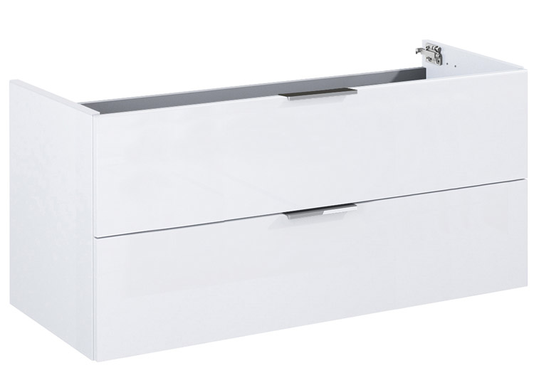 Jellow Frame Biały Połysk Komoda 2-Szufladowa Z Umywalką 100 cm (169337)