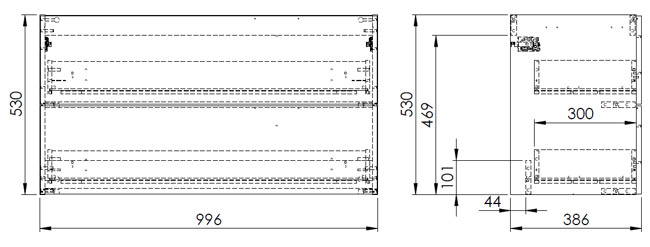 jellow frame rysuunek techniczny
