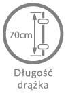 Długość drążka wynosi 70 cm