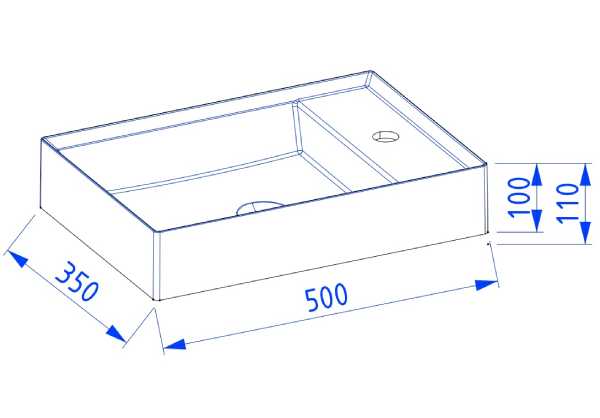 Umywalka Solid Surface UNIQ 50 cm