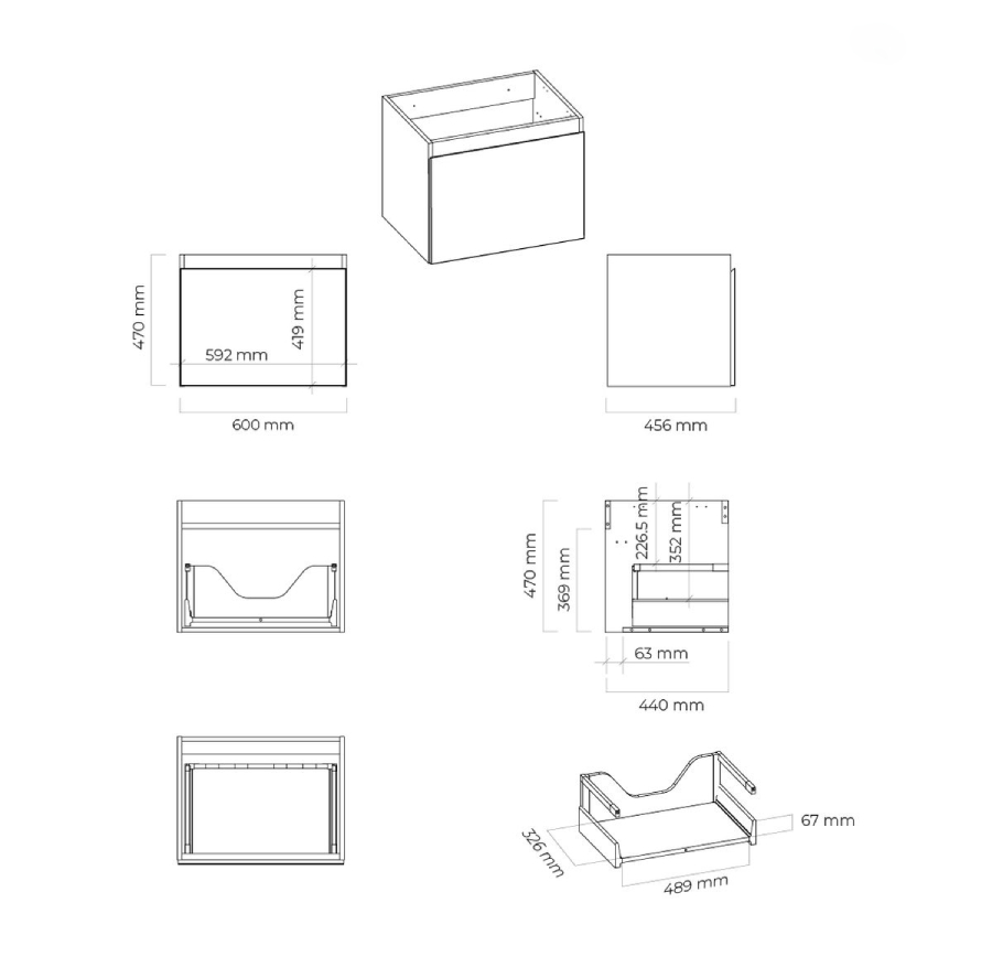 Szafka podumywalkowa oltens