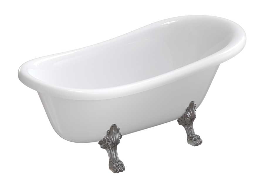 Omnires Atenna Comfort M+ Wanna wolnostojąca 157 x 77 cm Biały połysk (ATENA157BP)