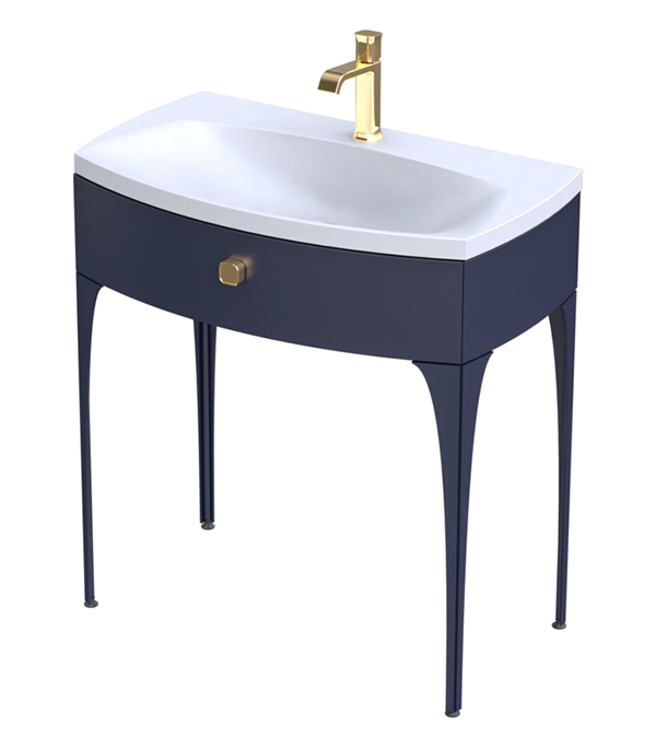Oristo Louis Granatowy Mat Szafka Pod Umywalkę 82 cm (OR50-SD1S-82-14)