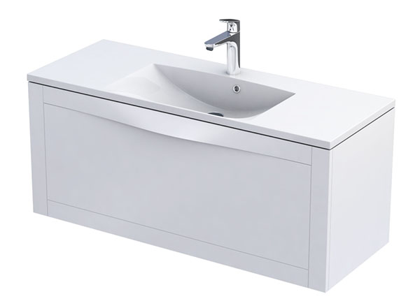 Oristo Skagen Biały Mat Szafka Podumywalkowa 120 cm (OR49-SD1S-120-2)