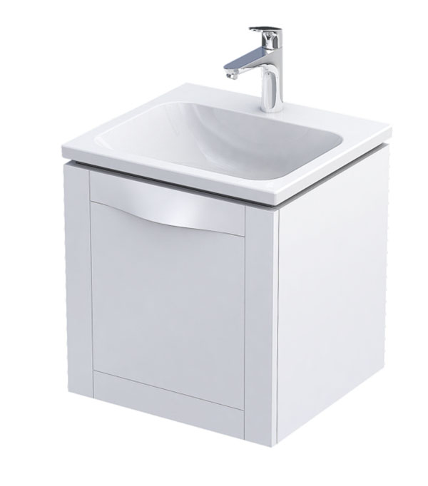 Oristo Skagen Biały Połysk Szafka Podumywalkowa 50 cm (OR49-SD1S-50-2)