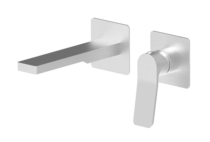 Paffoni Tilt Bateria umywalkowa podtynkowa L-25 cm stal szczotkowana (TI106ST70)