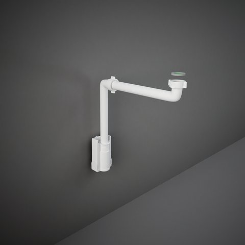 Rak Ceramics Ak-duo syfon umywalkowy plastikowy oszczędzający miejsce (BTRWBPPR022)