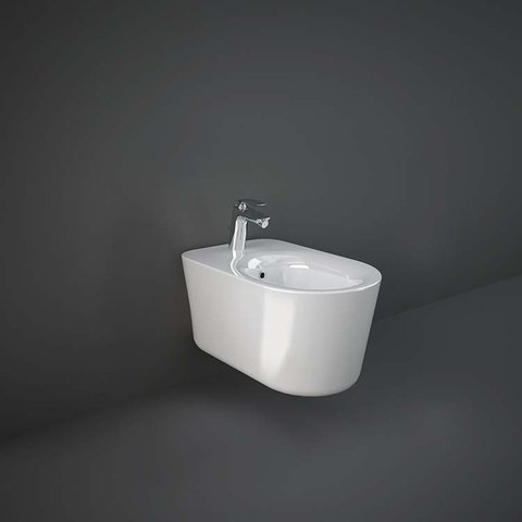 Rak Ceramics Valet bidet podwieszany Rimless  56x36,3 cm biały połysk (VALBD2101AWHA)