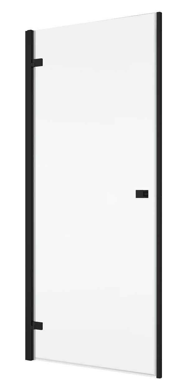 SanSwiss ANNEA Drzwi Lewe Jednoczęściowe Czarne 75x200 cm (AN1CG07500607)