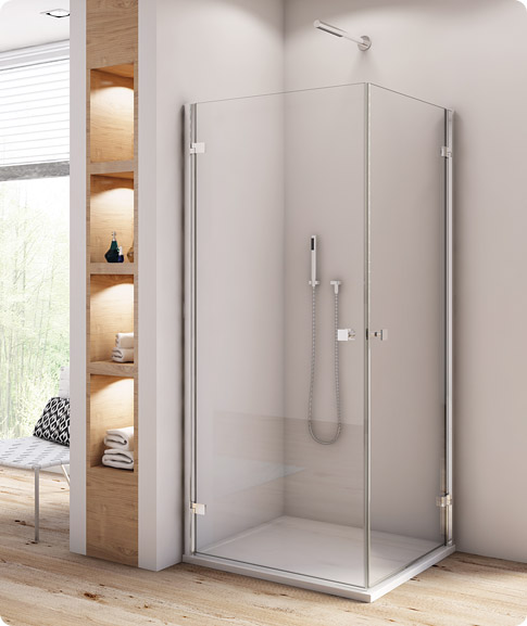 SanSwiss Annea Zestaw1 AN1C D+G 80x80 cm Kabina + Brodzik + Syfon