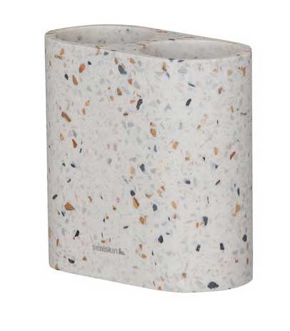 Sealskin Blend Podwójny uchwyt na szczoteczkę wolnostojący Terrazzo (800035)