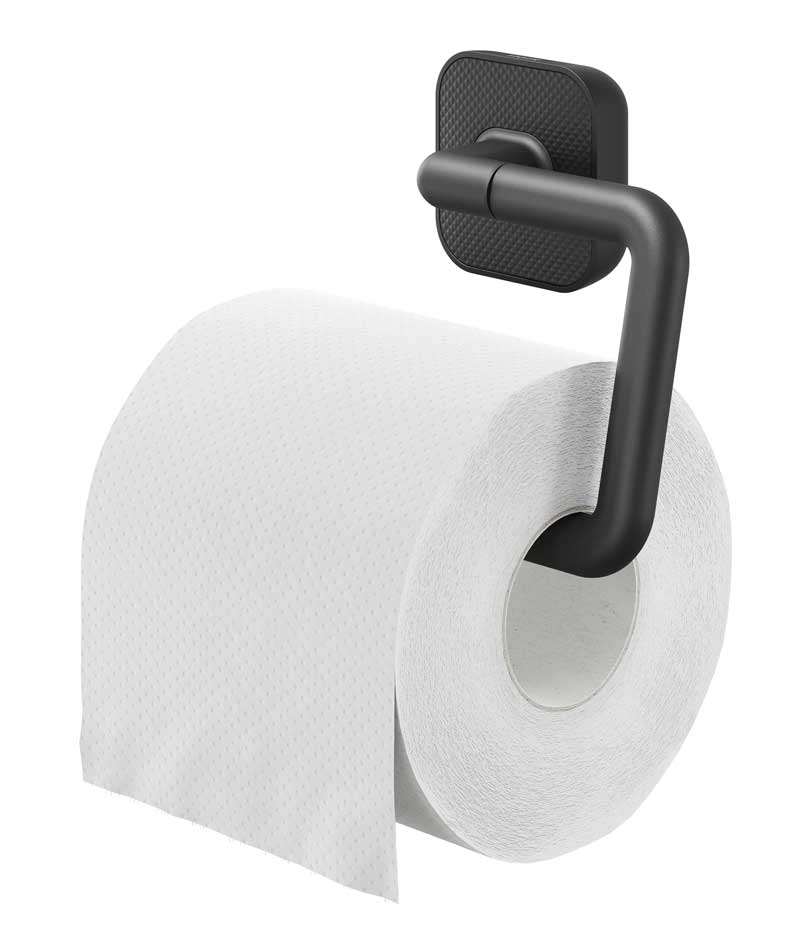 Tiger Carv Wieszak na papier toaletowy bez pokrywy Czarny (800238)