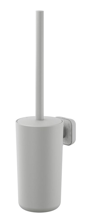 Tiger Tado Szczotka do WC z pojemnikiem Jasnoszary / efekt betonu (800399)