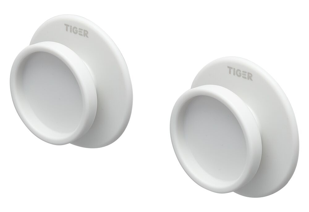 Tiger Tess Haczyk na ręcznik Biały (2 w zestawie) (1327620146)