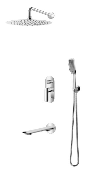 Vedo VBA5231/30/CH System wannowo-natryskowy podtynkowy I Deszczownica 30 cm ALETTA