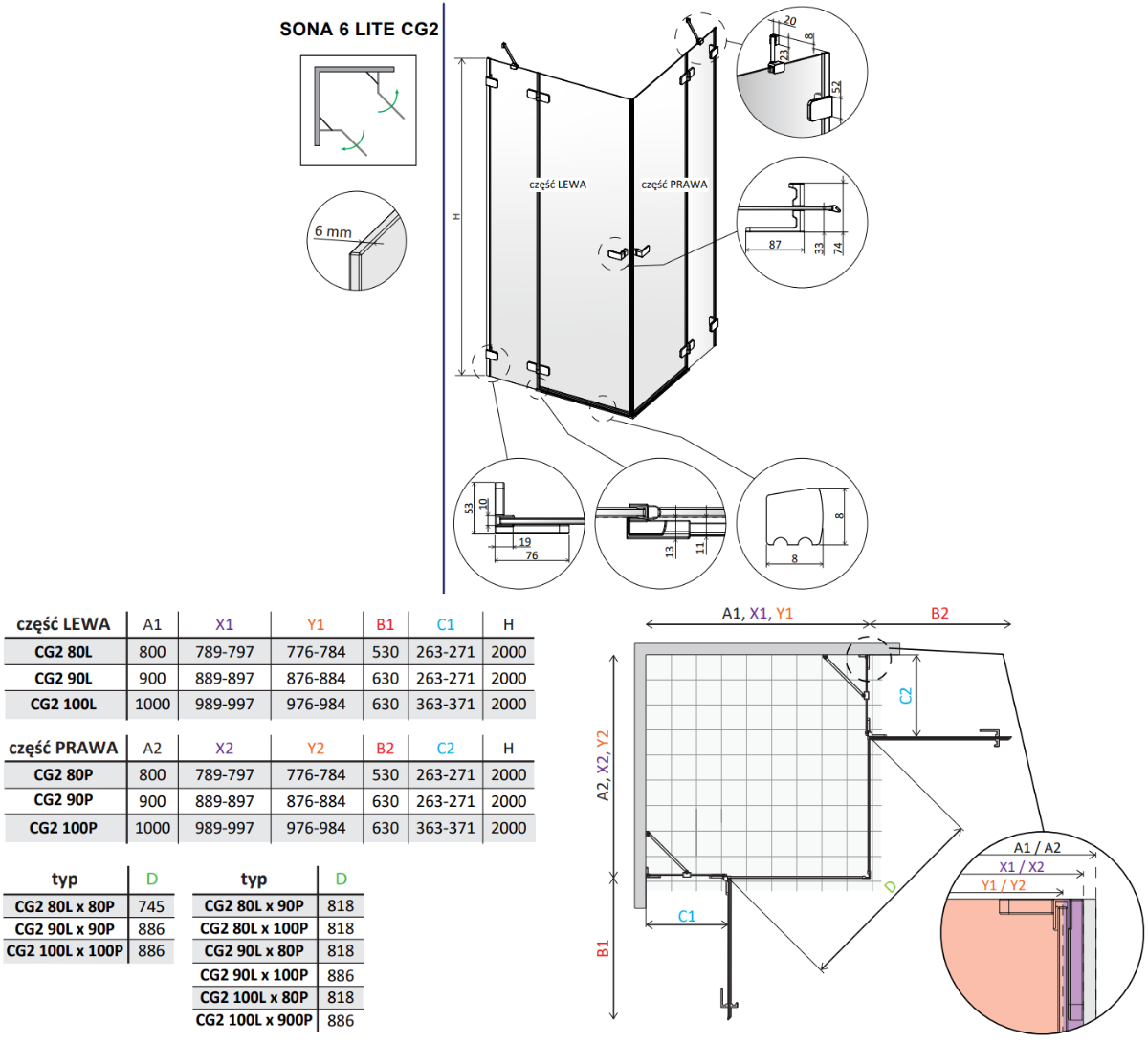 vixor sona kabina prysnicowa
